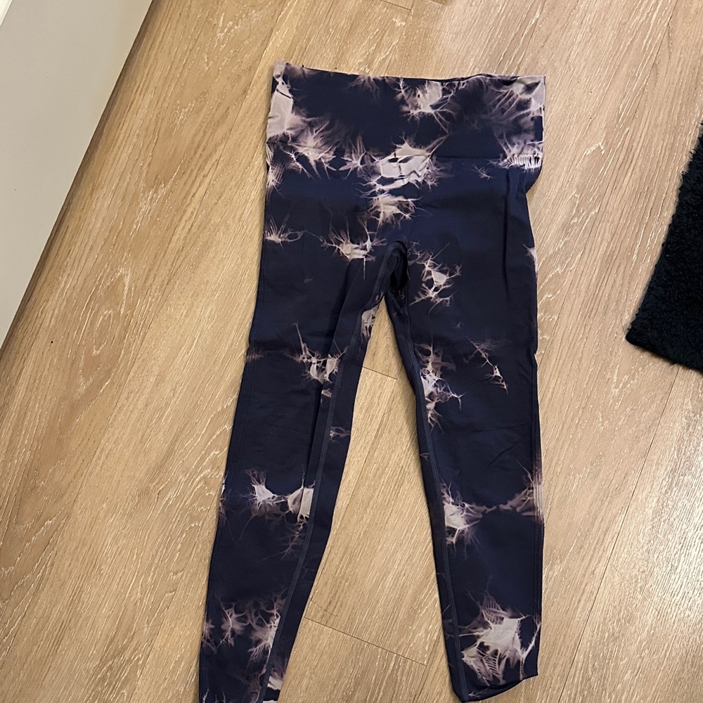 SHEIN Black Tie-Dye Leggings